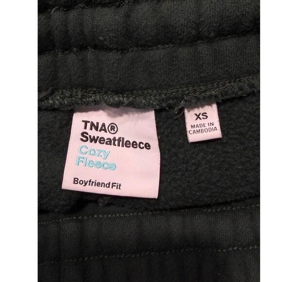 Aritzia TNA Sweatfleece Cozy Fleece Boyfriend Fit Sweatpants Size: XS - Picture 3 of 3